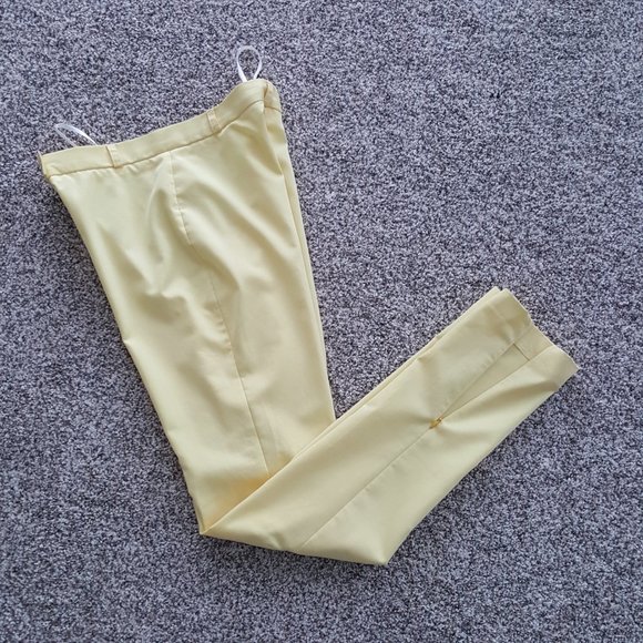 Natali Bolgar Ukrainian Designer High Waisted Skinny Suit Pants XS Zippers - Picture 11 of 11